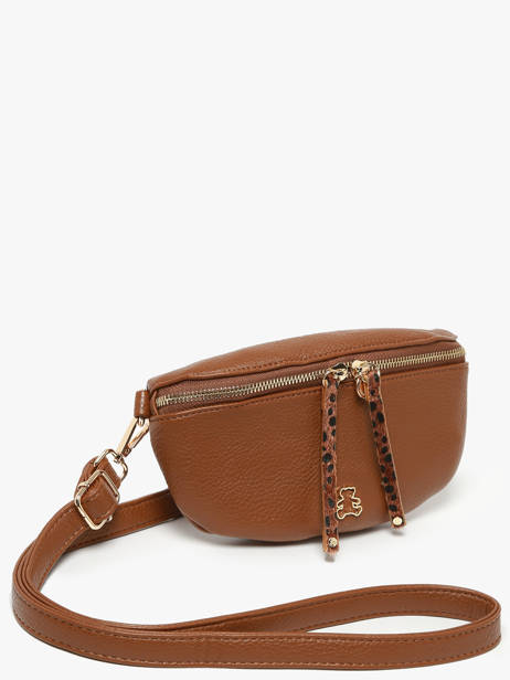 Heuptasje Lulu castagnette Bruin zip ZINH ander zicht 2